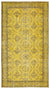 Yellow Over Dyed Vintage Rug 5'0'' x 9'2'' ft 153 x 279 cm