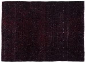 Black Over Dyed Vintage XLarge Rug 9'7'' x 12'12'' ft 292 x 396 cm