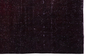 Black Over Dyed Vintage XLarge Rug 9'7'' x 12'12'' ft 292 x 396 cm