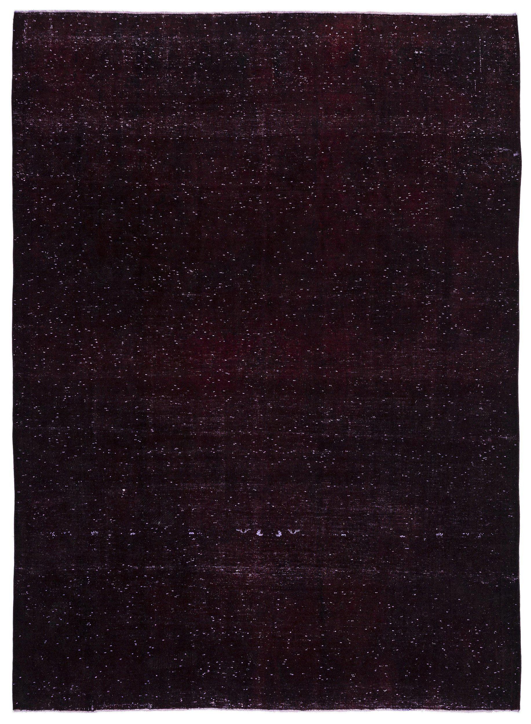 Black Over Dyed Vintage XLarge Rug 9'7'' x 12'12'' ft 292 x 396 cm