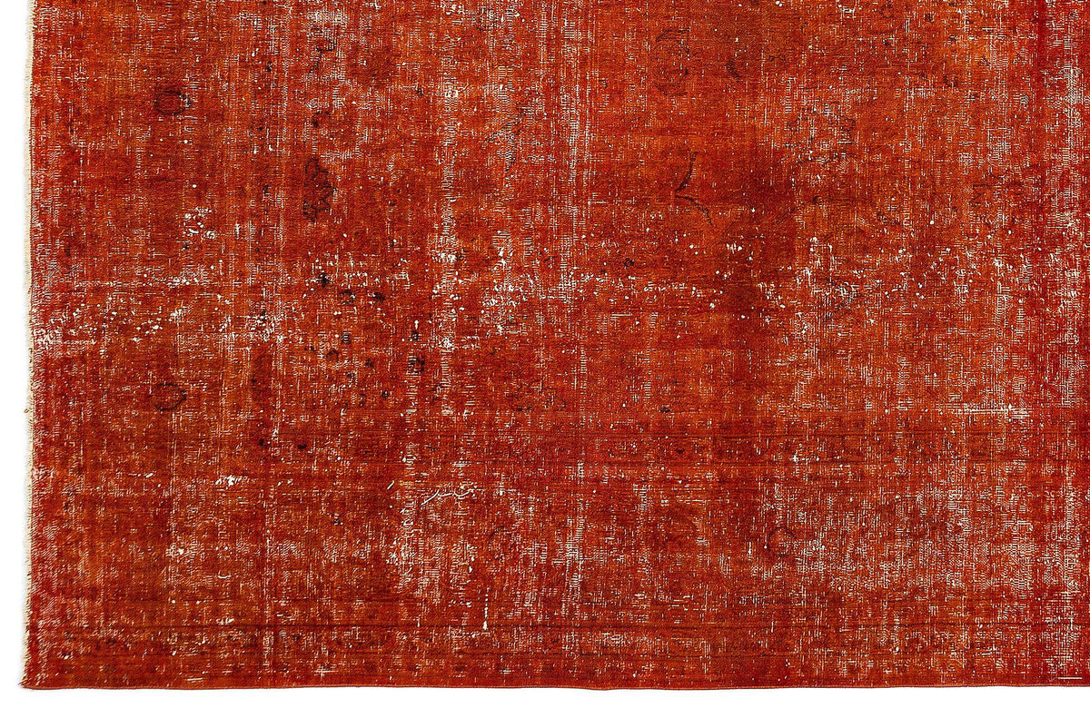 Orange Over Dyed Vintage XLarge Rug 9&#39;5&#39;&#39; x 12&#39;6&#39;&#39; ft 288 x 380 cm