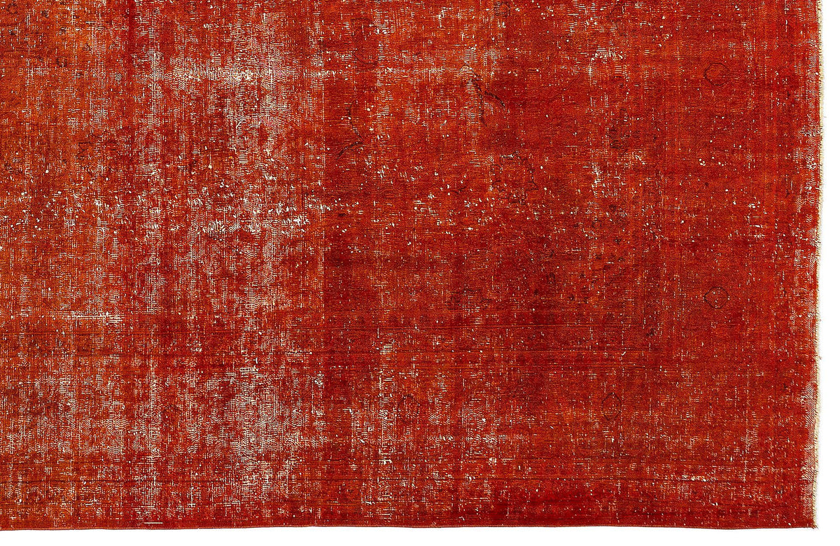 Orange Over Dyed Vintage XLarge Rug 9&#39;5&#39;&#39; x 12&#39;6&#39;&#39; ft 288 x 380 cm