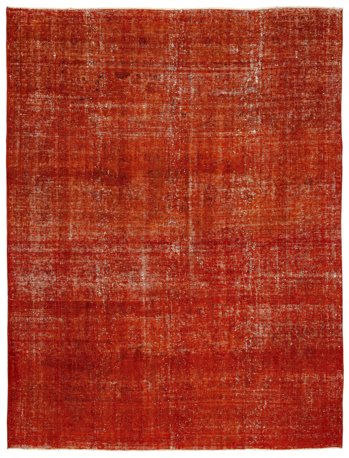 Orange Over Dyed Vintage XLarge Rug 9&#39;5&#39;&#39; x 12&#39;6&#39;&#39; ft 288 x 380 cm