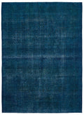 Turquoise  Over Dyed Vintage XLarge Rug 9'8'' x 13'2'' ft 294 x 402 cm