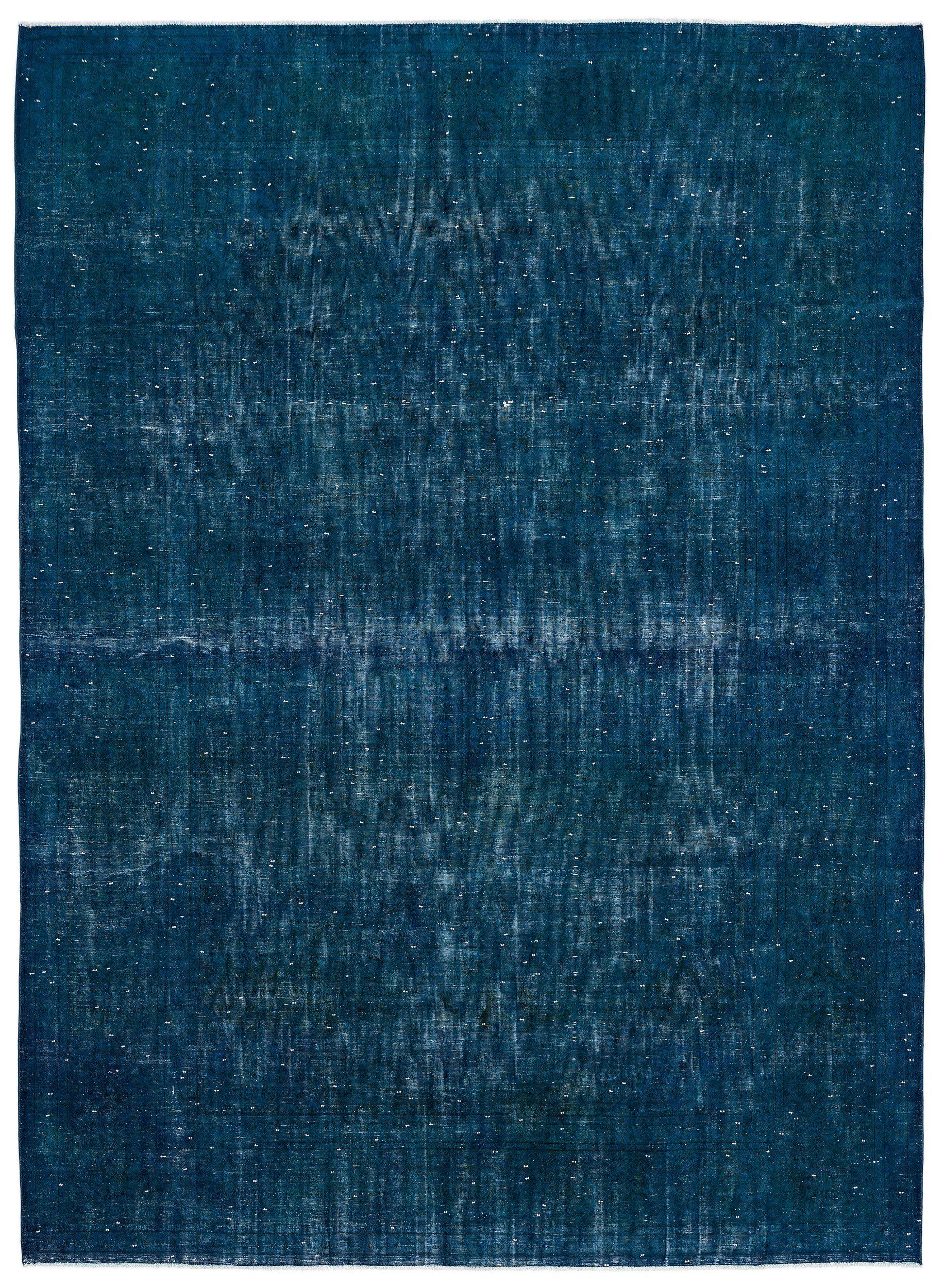 Turquoise  Over Dyed Vintage XLarge Rug 9'8'' x 13'2'' ft 294 x 402 cm