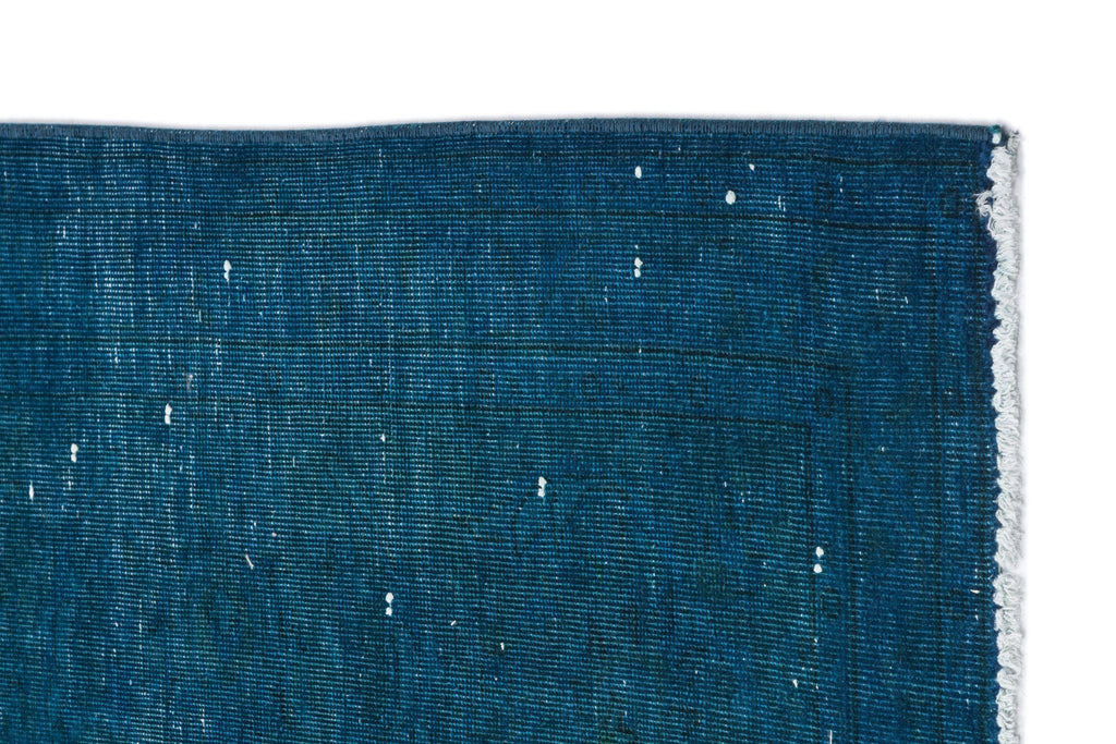 Turquoise  Over Dyed Vintage XLarge Rug 9'8'' x 13'2'' ft 294 x 402 cm