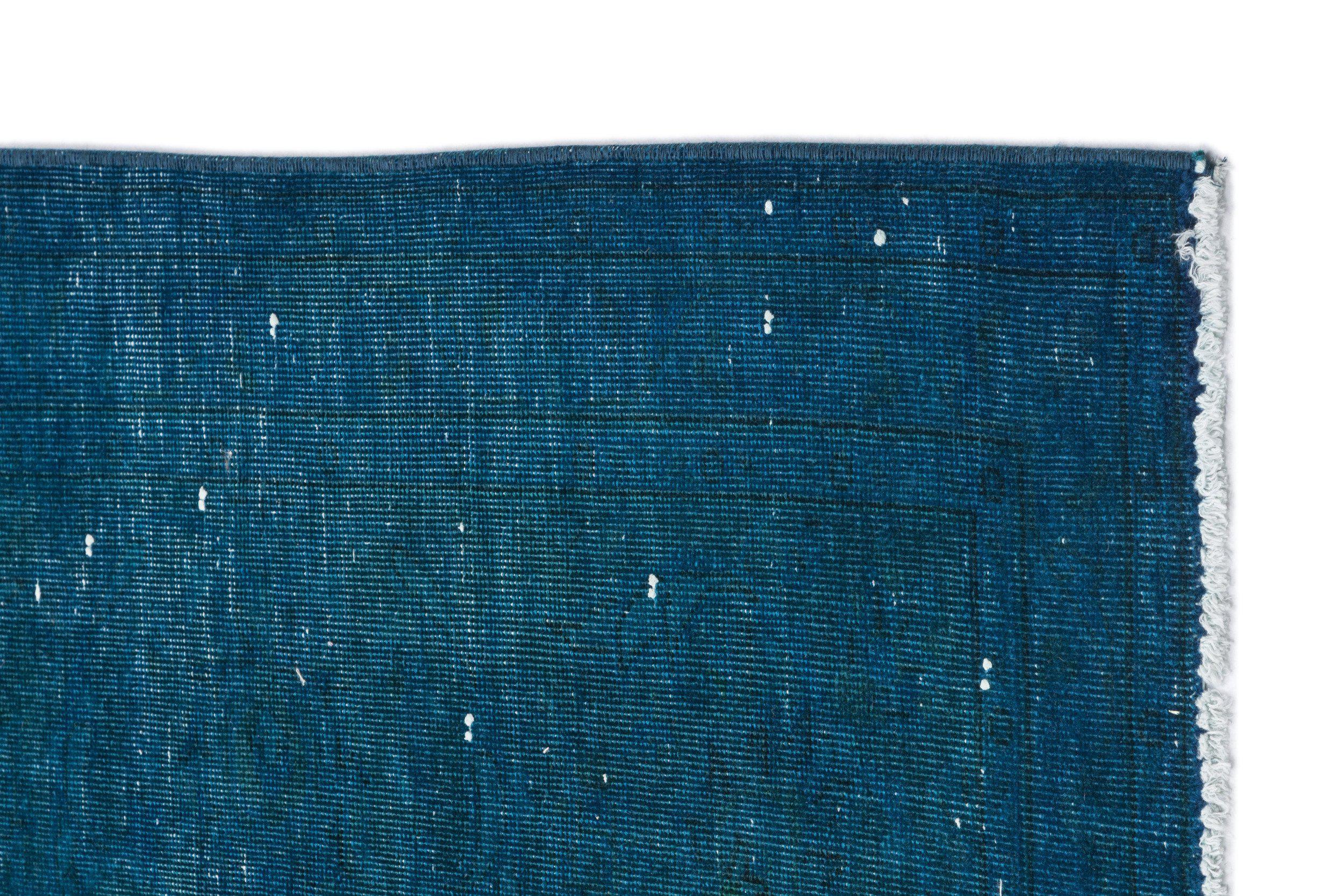 Turquoise  Over Dyed Vintage XLarge Rug 9'8'' x 13'2'' ft 294 x 402 cm