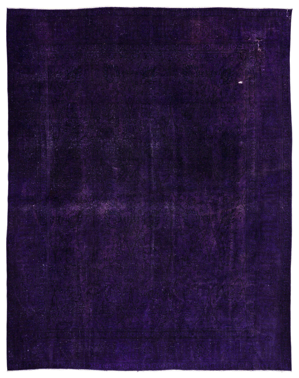 Purple Over Dyed Vintage XLarge Rug 9&#39;9&#39;&#39; x 12&#39;7&#39;&#39; ft 298 x 384 cm