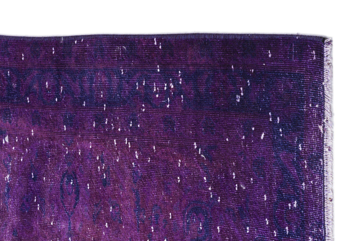 Purple Over Dyed Vintage XLarge Rug 9&#39;6&#39;&#39; x 12&#39;6&#39;&#39; ft 290 x 380 cm