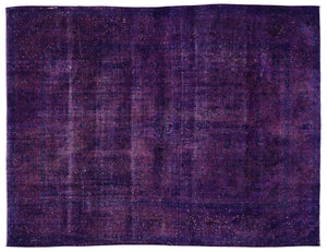 Purple Over Dyed Vintage XLarge Rug 9'6'' x 12'6'' ft 290 x 380 cm