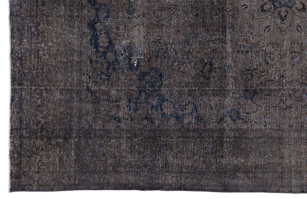 Gray Over Dyed Vintage XLarge Rug 9&#39;5&#39;&#39; x 12&#39;10&#39;&#39; ft 288 x 390 cm