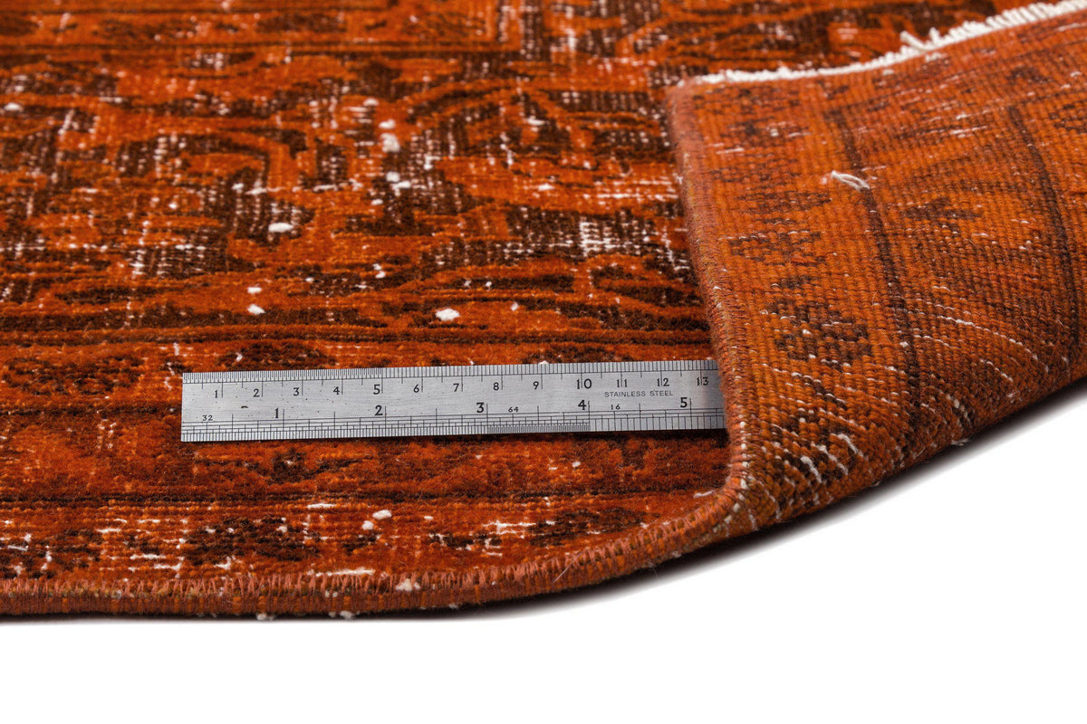 Orange Over Dyed Vintage XLarge Rug 9&#39;5&#39;&#39; x 12&#39;4&#39;&#39; ft 288 x 376 cm