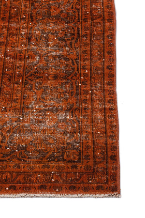 Orange Over Dyed Vintage XLarge Rug 9'5'' x 12'4'' ft 288 x 376 cm