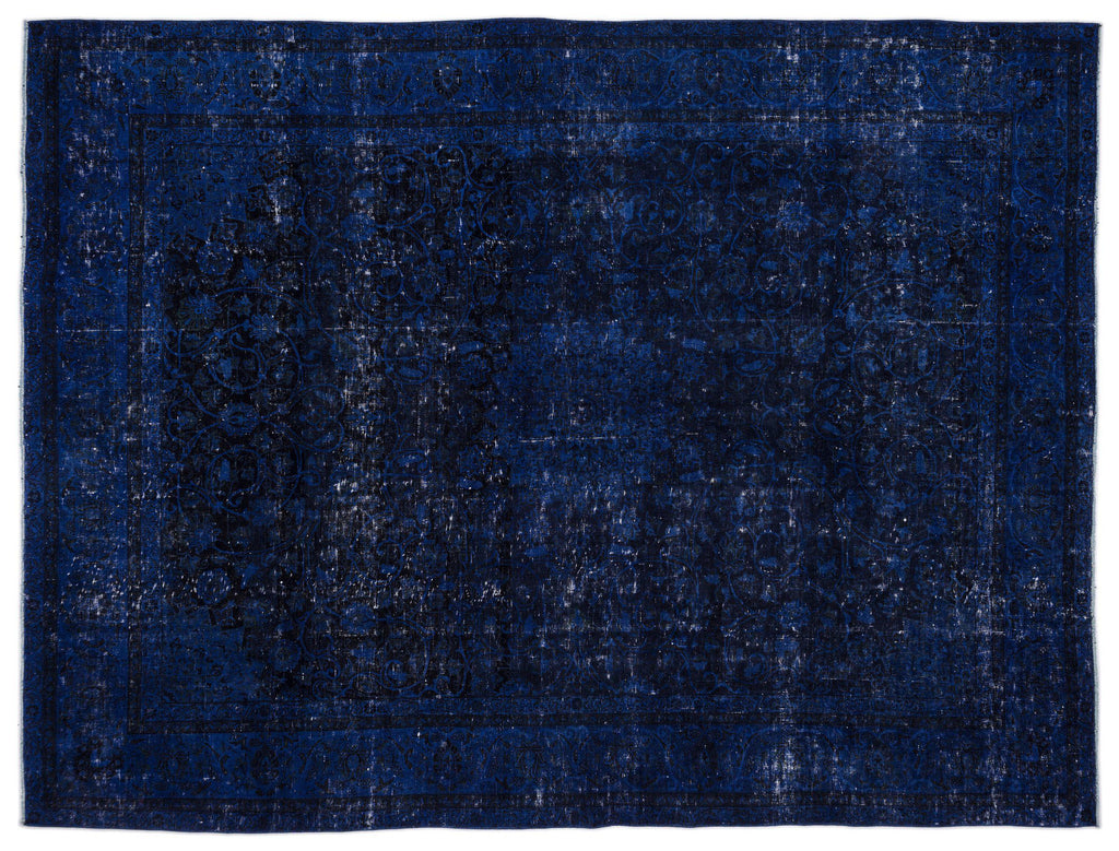 Blue Over Dyed Vintage XLarge Rug 9'10'' x 12'11'' ft 300 x 394 cm