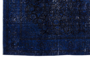 Blue Over Dyed Vintage XLarge Rug 9'10'' x 12'11'' ft 300 x 394 cm