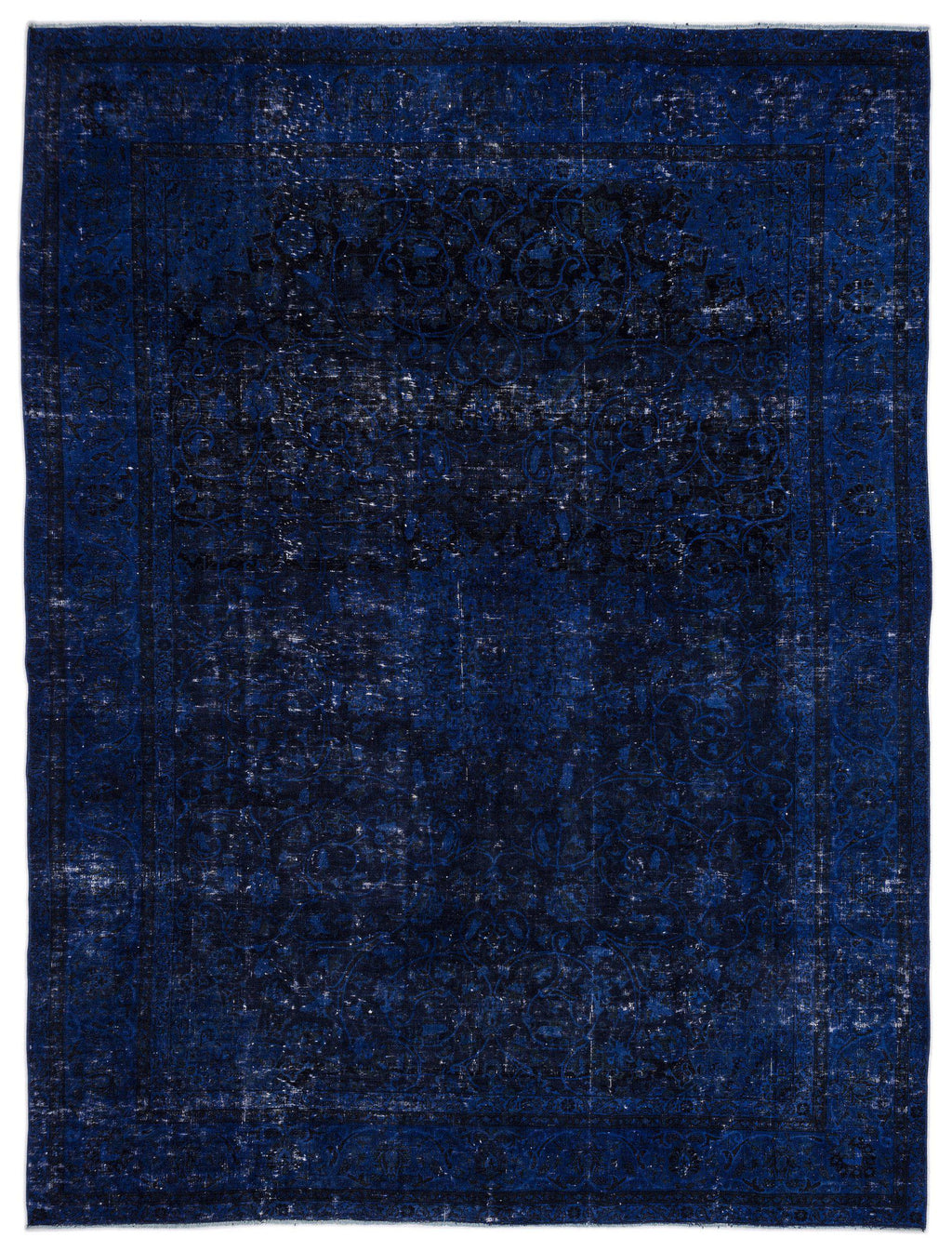 Blue Over Dyed Vintage XLarge Rug 9'10'' x 12'11'' ft 300 x 394 cm