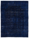 Blue Over Dyed Vintage XLarge Rug 9'10'' x 12'11'' ft 300 x 394 cm
