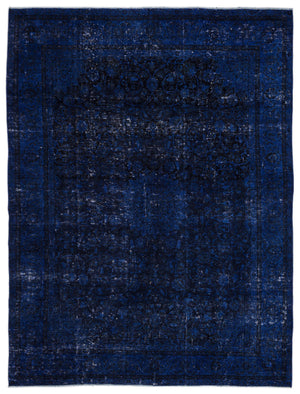 Blue Over Dyed Vintage XLarge Rug 9'10'' x 12'11'' ft 300 x 394 cm