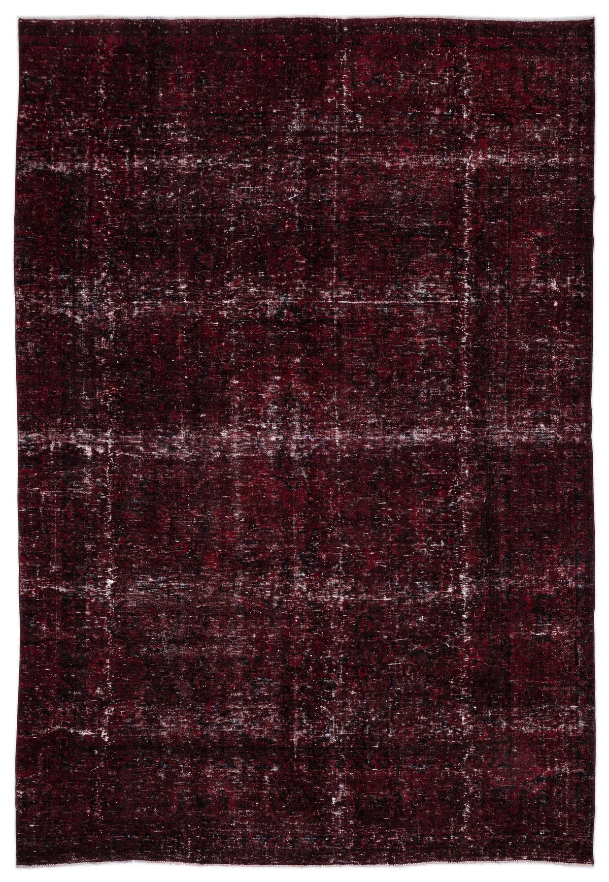 Red Over Dyed Vintage XLarge Rug 8&#39;11&#39;&#39; x 12&#39;12&#39;&#39; ft 271 x 396 cm