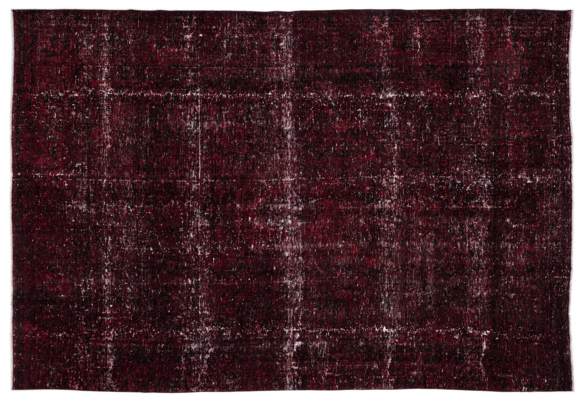 Red Over Dyed Vintage XLarge Rug 8&#39;11&#39;&#39; x 12&#39;12&#39;&#39; ft 271 x 396 cm