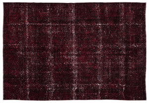 Red Over Dyed Vintage XLarge Rug 8'11'' x 12'12'' ft 271 x 396 cm