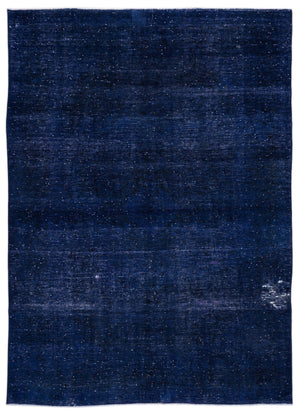 Blue Over Dyed Vintage XLarge Rug 9'4'' x 13'1'' ft 284 x 400 cm