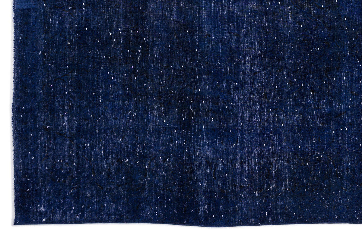 Blue Over Dyed Vintage XLarge Rug 9&#39;4&#39;&#39; x 13&#39;1&#39;&#39; ft 284 x 400 cm