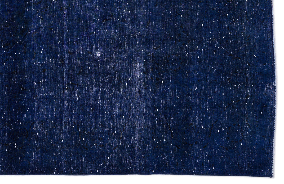 Blue Over Dyed Vintage XLarge Rug 9&#39;4&#39;&#39; x 13&#39;1&#39;&#39; ft 284 x 400 cm