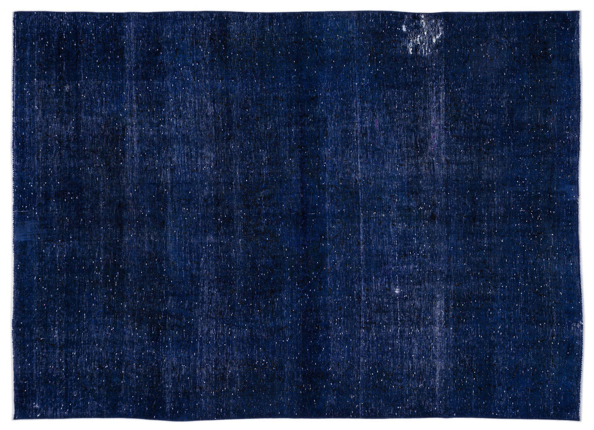Blue Over Dyed Vintage XLarge Rug 9&#39;4&#39;&#39; x 13&#39;1&#39;&#39; ft 284 x 400 cm