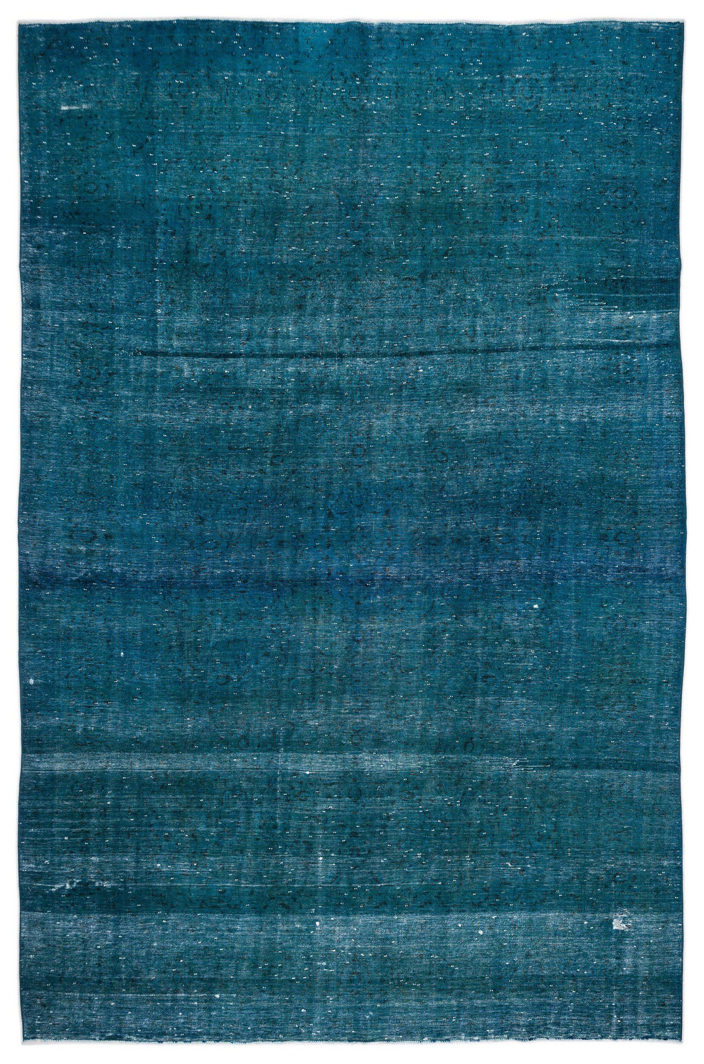 Turquoise  Over Dyed Vintage XLarge Rug 9'2'' x 14'4'' ft 280 x 437 cm
