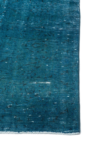 Turquoise  Over Dyed Vintage XLarge Rug 9'2'' x 14'4'' ft 280 x 437 cm