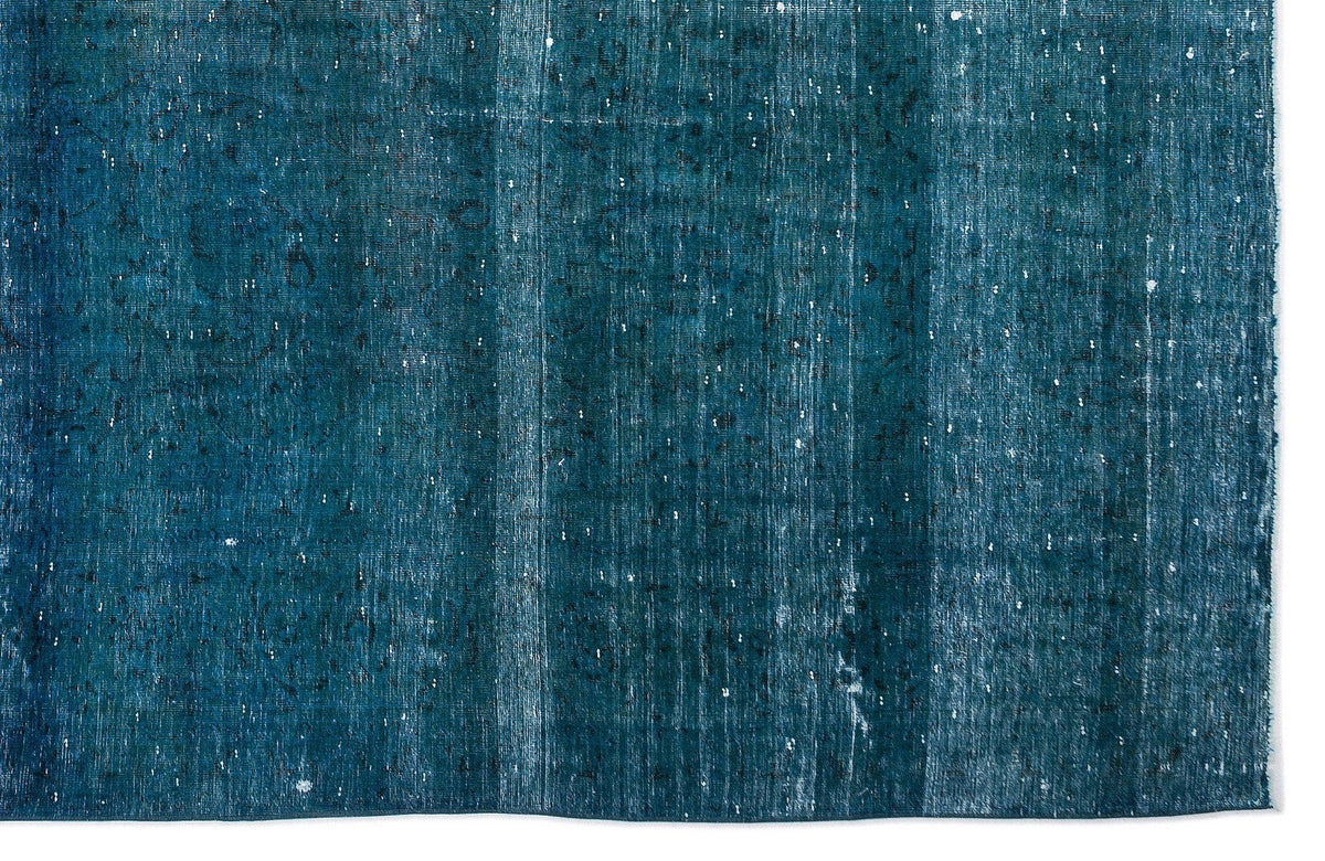 Turquoise  Over Dyed Vintage XLarge Rug 9&#39;2&#39;&#39; x 14&#39;4&#39;&#39; ft 280 x 437 cm