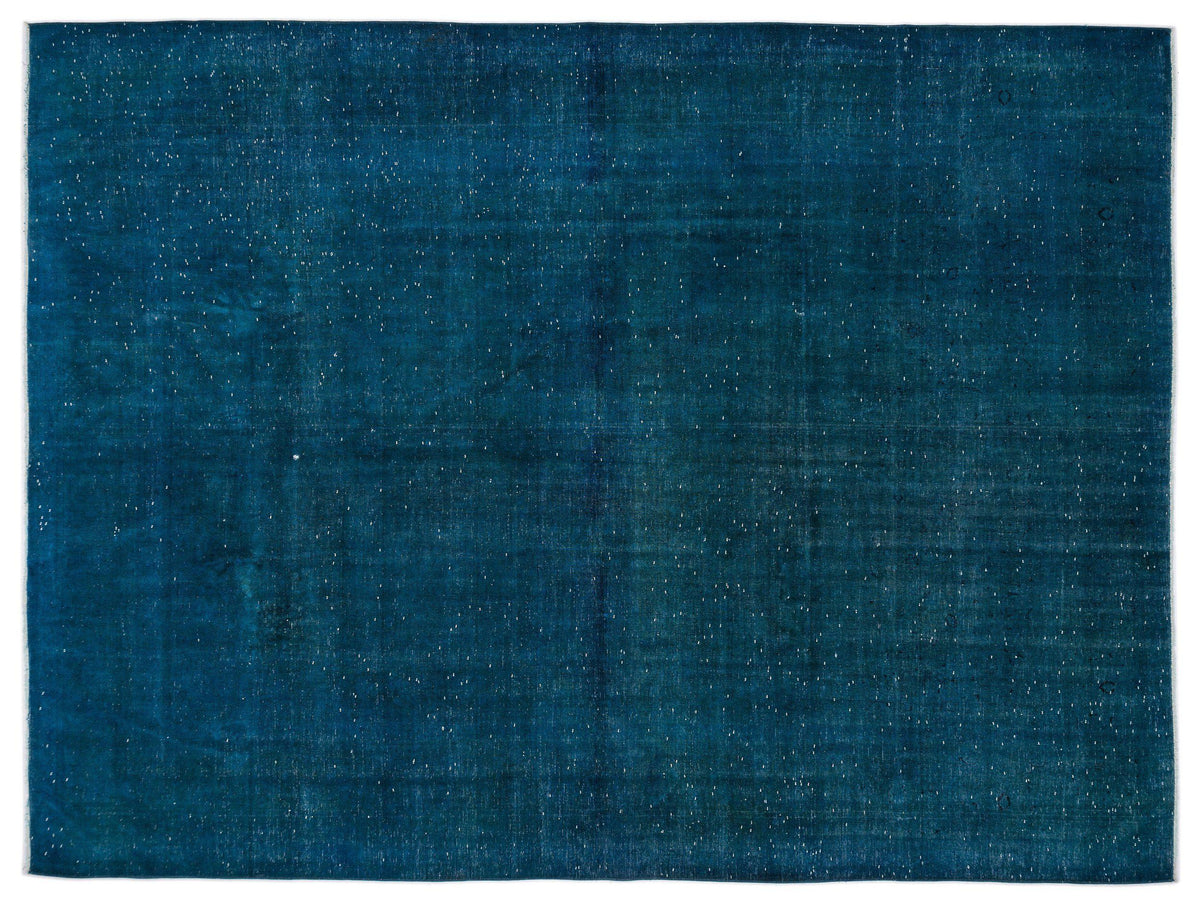 Turquoise  Over Dyed Vintage XLarge Rug 9&#39;9&#39;&#39; x 13&#39;2&#39;&#39; ft 298 x 401 cm