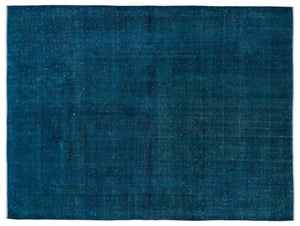 Turquoise  Over Dyed Vintage XLarge Rug 9'9'' x 13'2'' ft 298 x 401 cm
