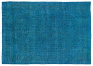 Turquoise  Over Dyed Vintage XLarge Rug 9'5'' x 12'12'' ft 288 x 395 cm