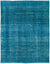 Turquoise Over Dyed Vintage XLarge Rug 9'5'' x 12'3'' ft 286 x 374 cm