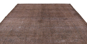 Brown Over Dyed Vintage XLarge Rug 9'7'' x 12'10'' ft 292 x 390 cm