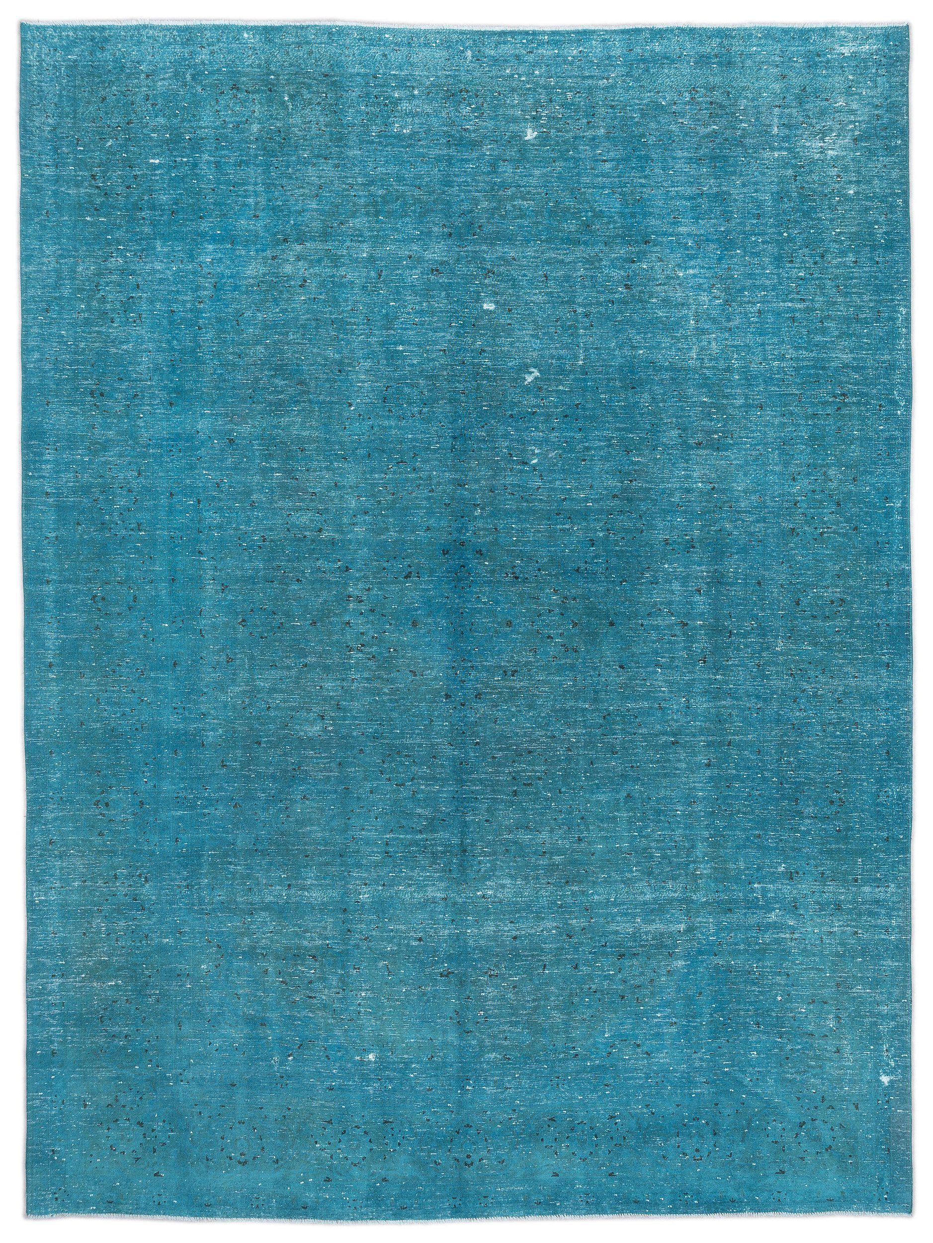 Turquoise  Over Dyed Vintage XLarge Rug 9'7'' x 12'10'' ft 293 x 390 cm