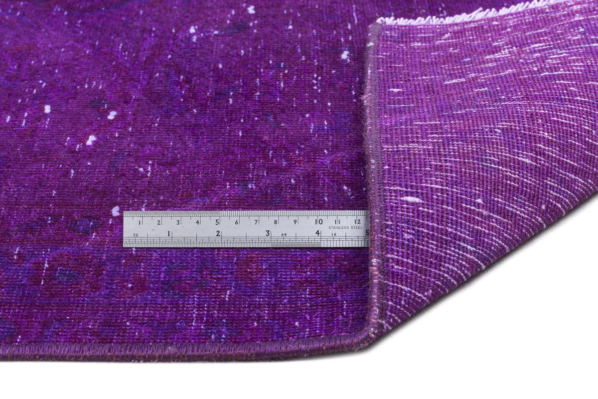 Fuchsia Over Dyed Vintage XLarge Rug 9&#39;5&#39;&#39; x 12&#39;11&#39;&#39; ft 288 x 394 cm