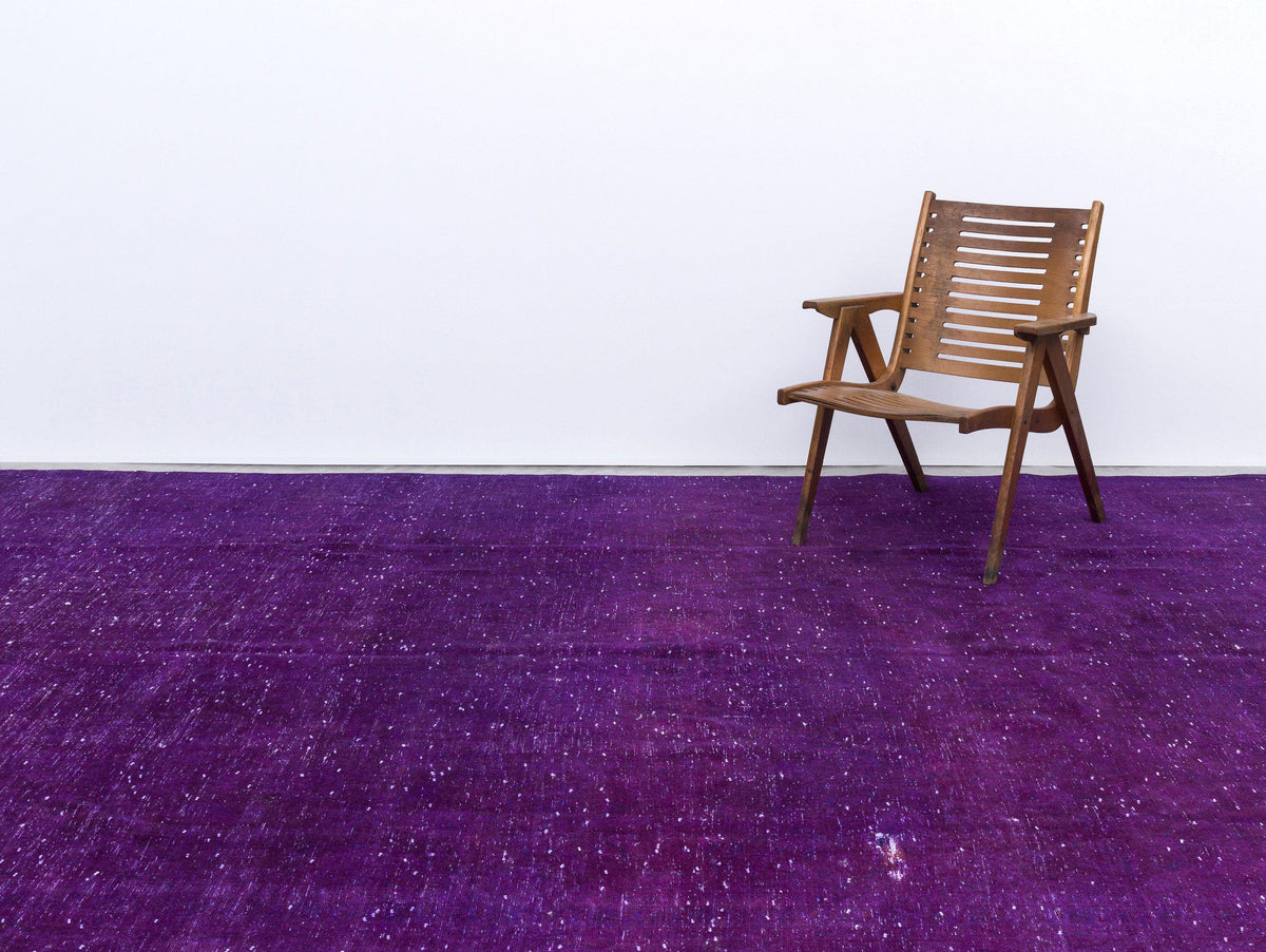 Fuchsia Over Dyed Vintage XLarge Rug 9&#39;5&#39;&#39; x 12&#39;11&#39;&#39; ft 288 x 394 cm