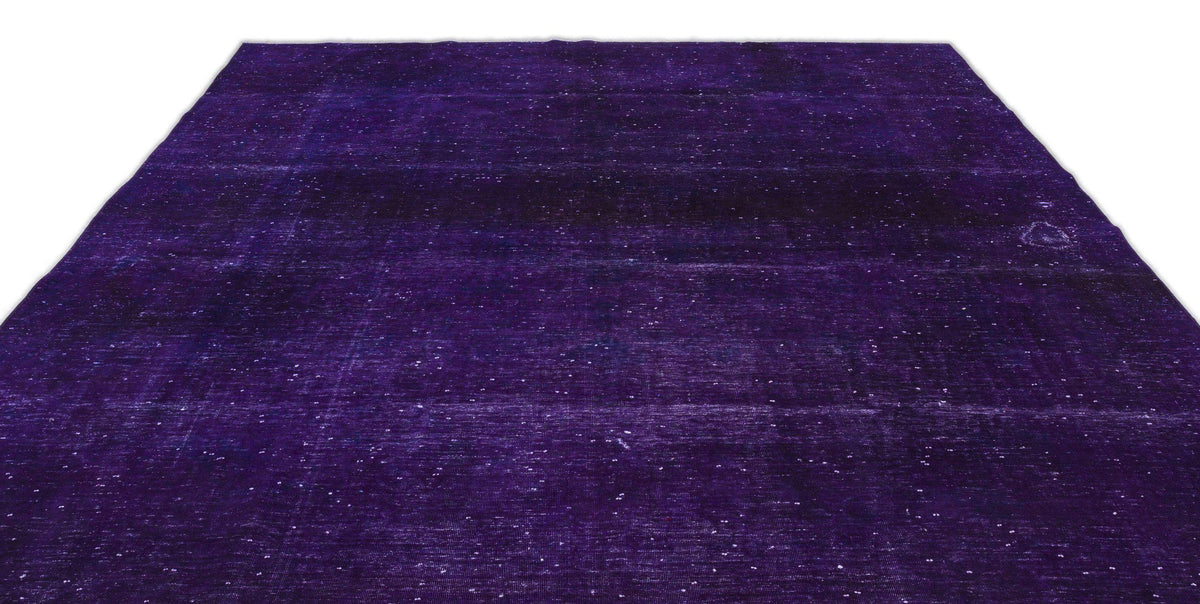 Purple Over Dyed Vintage XLarge Rug 9&#39;5&#39;&#39; x 12&#39;11&#39;&#39; ft 287 x 393 cm