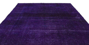 Purple Over Dyed Vintage XLarge Rug 9'5'' x 12'11'' ft 287 x 393 cm