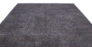 Gray Over Dyed Vintage XLarge Rug 9'10'' x 12'12'' ft 300 x 395 cm