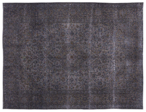 Gray Over Dyed Vintage XLarge Rug 9'10'' x 12'12'' ft 300 x 395 cm