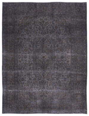 Gray Over Dyed Vintage XLarge Rug 9'10'' x 12'12'' ft 300 x 395 cm