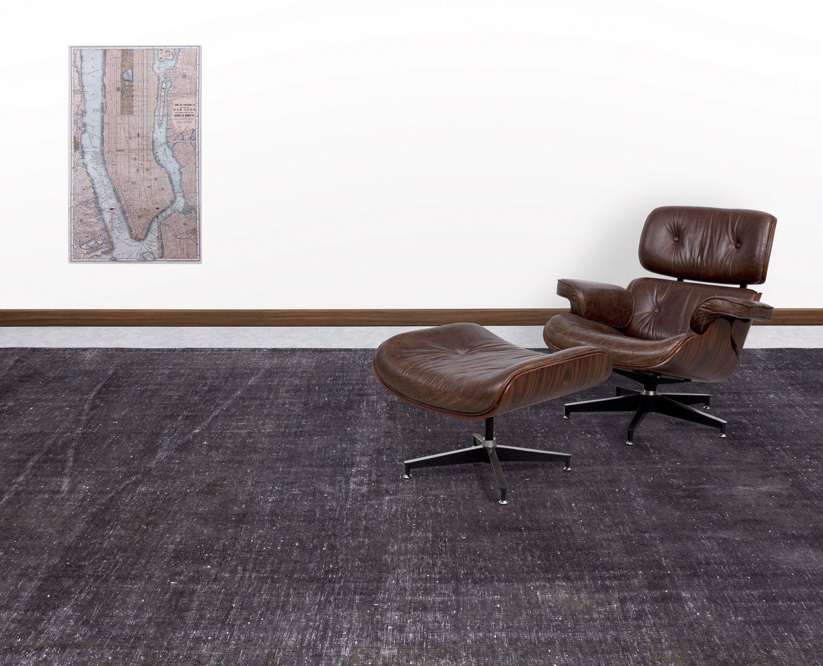 Gray Over Dyed Vintage XLarge Rug 9&#39;7&#39;&#39; x 13&#39;1&#39;&#39; ft 291 x 400 cm