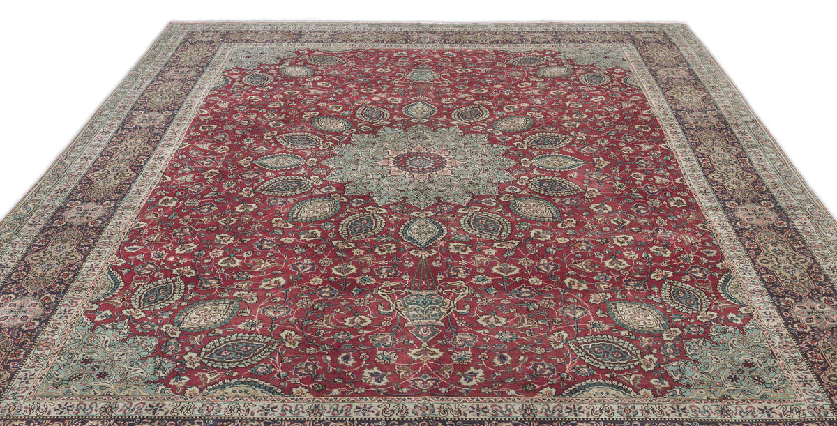 Naturel Over Dyed Vintage XLarge Rug 9&#39;2&#39;&#39; x 12&#39;6&#39;&#39; ft 280 x 382 cm