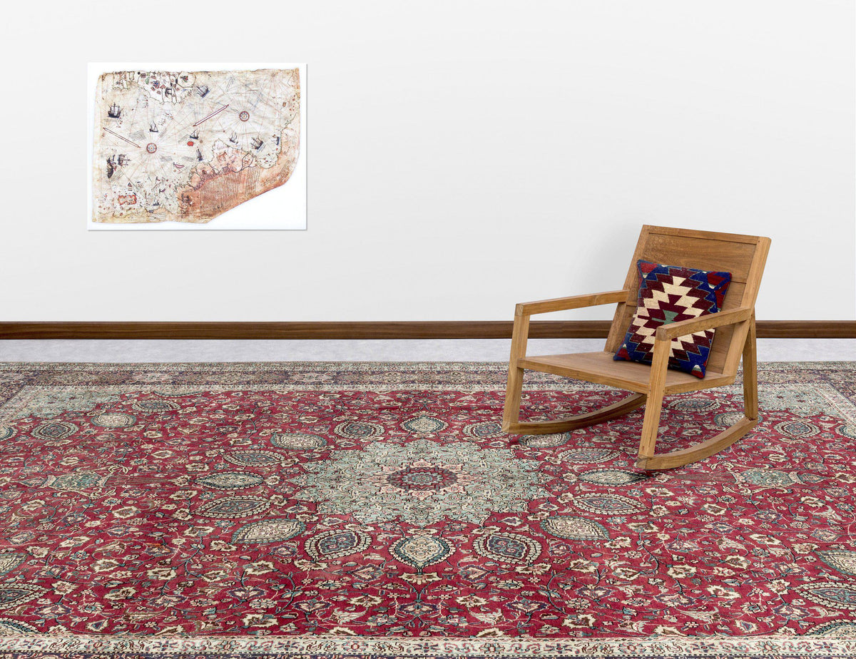 Naturel Over Dyed Vintage XLarge Rug 9&#39;2&#39;&#39; x 12&#39;6&#39;&#39; ft 280 x 382 cm