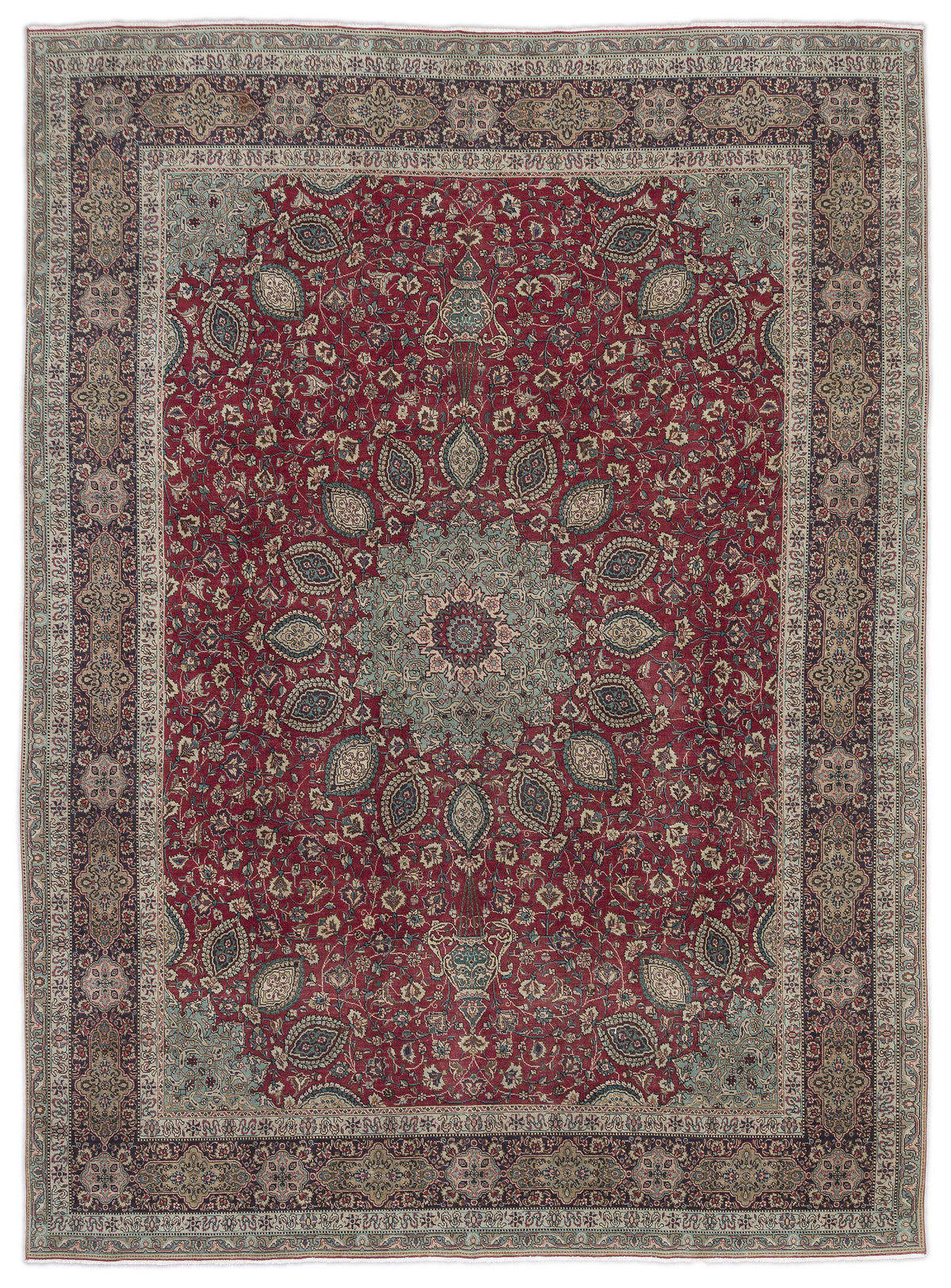 Naturel Over Dyed Vintage XLarge Rug 9&#39;2&#39;&#39; x 12&#39;6&#39;&#39; ft 280 x 382 cm