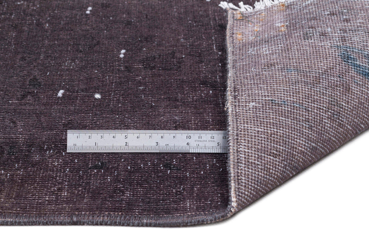 Gray Over Dyed Vintage XLarge Rug 9&#39;4&#39;&#39; x 13&#39;1&#39;&#39; ft 285 x 398 cm